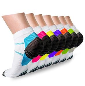 lot 8617 image: ACTINPUT Compression Socks Plantar Fasciitis for Women Men - 8-15 mmHg Best for Athletic,Support,Flight Travel,Nurses,Hiking S-M