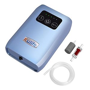lot 8325 image: Kulife Aquarium Air Pump, USB Rechargeable Lithium Battery Powered Portable Air Pump for Fish Tanks up to 60 Gallons, ACDC Dual Mode OxygenAerating Pump for Outdoor Fishing, Emergency, Power Cuts