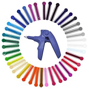 lot 8369 image: Braces Rubber Band tool Kits, Including Dental Orthodontic Ligature Ties and Orthodontic Ligature Gun Tools Teeth Orthodontic Ligature Ring Rubber Bands