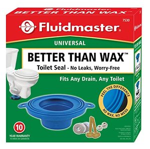 lot 8370 image: Fluidmaster 7530 Universal Better Than Wax Toilet Seal, Wax-Free Toilet Bowl Gasket Fits Any Drain