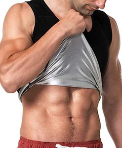lot 8394 image: MOLLDAN Sauna Vest for Men Sweat Tank Top Pullover Workout Shirt Waist Trainer(BH1001-07-LXL)