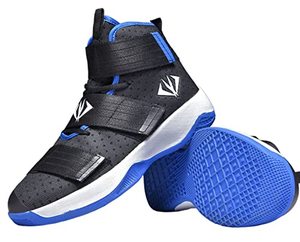 lot 8405 image: YAXE Womens Mens Fashion High Top Sneaker Running Tennis Basketball Shoes Size Size 9.58 Black