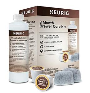 lot 8705 image: Keurig 3-Month Brewer Maintenance Kit Includes Descaling Solution, Water Filter Cartridges & Rinse Pods, Compatible Classic1.0 & 2.0 K-Cup Coffee Makers, 7 Count