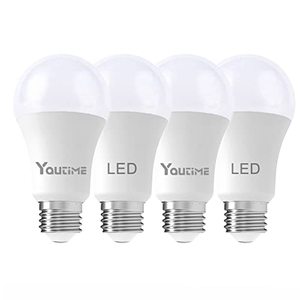 lot 8761 image: Youtime 150 watt led Bulb, a21 led Light Bulb, Safety Without Glass, 2200Lumens 3000K Warm White Light, E26 Medium Screw Base Super Bright Light Bulb for Brightest Home Lighting, 4Pack
