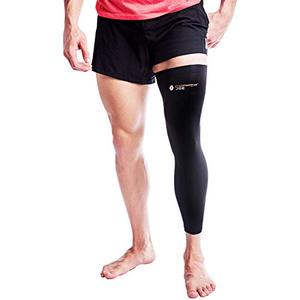 lot 8789 image: Copper Joe Full Leg Compression Sleeve - Ultimate Copper Infused, Support for Knee, Thigh, Calf, Arthritis, Running and Basketball. Single Leg Pant for Men & Women (X-Large)