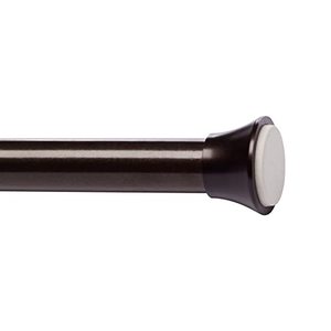 lot 9011 image: Amazon Basics Adjustable Shower Curtain Tension Rod, 42-73, Bronze