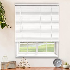 lot 9015 image: CHICOLOGY Blinds for Windows , Mini Blinds , Window Blinds , Door Blinds , Blinds & Shades , Camper Blinds , Mini Blinds for Windows , Horizontal Window Blinds , Gloss White, 30W X 36H