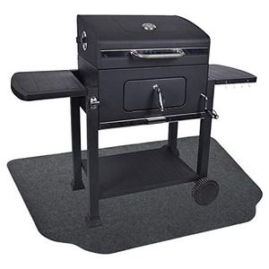 lot 9035 image: Fasmov 36 x 50 inches Under The Grill Protective Deck and Patio Mat, Under Grill Floor Mats to Protect Deck, BBQ Mat for Under BBQ, Absorbent Oil Pad Protector for Deck & Patio