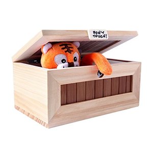 lot 9084 image: XINHOME Dont Touch Useless Box Leave Me Alone Machine-Decorative&Durable Endless Fun- Cute Tiger&Surprises Most