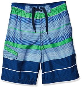 lot 9120 image: Kanu Surf Boys Quick Dry UPF 50 Beach Swim Trunk, Specter Navy, 1820