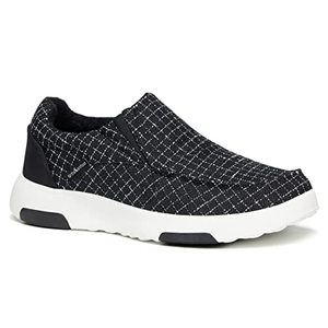 lot 9144 image: OrthoComfoot Arch Support Shoes for Women,Diabetic Supportive Sneakers for Mortons Neuroma,Womens Slip on Shoes for Plantar Fasciitis Black White Size 10