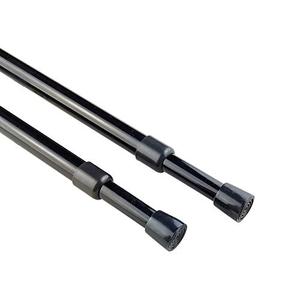 lot 9165 image: KXLIFE 2 Pack 58 Sping Tension Rod, RV Tension Bars, Cupboard Rod Black 10 to 16 Inch