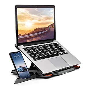 lot 9182 image: Laptop Stand Adjustable Laptop Computer Stand Multi-Angle Stand Phone Stand Portable Foldable Laptop Riser Notebook Holder Stand Compatible for 10 to 17� Laptops