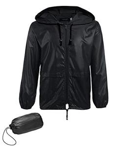 lot 9191 image: COOFANDY Mens Packable Rain Shell Breathable Rain Jacket Light Raincoat