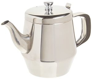 lot 9216 image: Winco Gooseneck Teapot, 32-Ounce,Stainless Steel,Medium