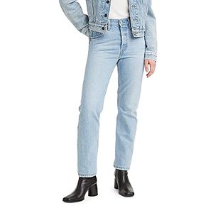 lot 9273 image: Levis Womens Premium 501 Original Fit Jeans, Luxor Last, 31 Regular
