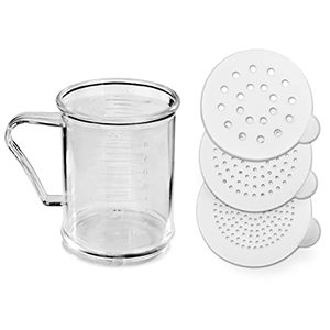 lot 9276 image: New Star Foodservice 22513 Plastic Dredge with 3 Snap-on Lid, Seasoning Sugar Spice Pepper Shaker, 10 OZ