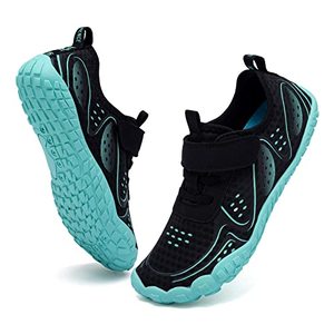 lot 9277 image: Kids Boys & Girls Water Shoes Lightweight Comfort Sole Easy Walking Athletic Slip on Aqua 5 Toe Sock(ToddlerLittle KidBig Kid) U221WZ545.SA-Black-37