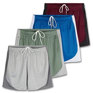 lot 9291 image: 4 Pack Womens Plus Just My Size Ladies Mesh Active Athletic Walking Training Quick Dry Fit Sweat Shorts Tennis Women Casual Workout 4 Inseam Lounge Basketball Yoga Jersey Gym Running- Set 9, 2X