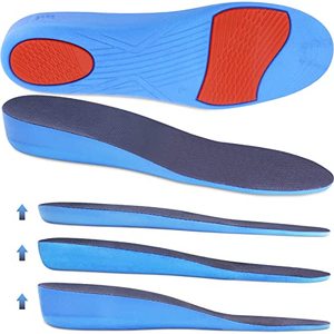 lot 9303 image: Ailaka Height Increase Insoles for Men Women - 1 Pair PU Shoes Lifts Elastic Shock Absorbing Sports Shoe Insoles Height Increase, Heel Lifts for Men Women Shoes Inserts