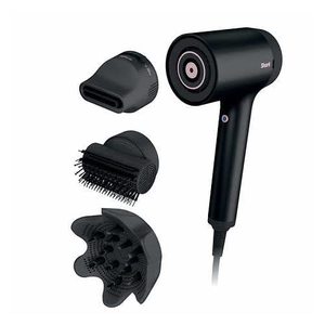 lot 9304 image: SHARK HyperAir IQ Hair Dryer Ultra-Fast Drying. No Heat Damage. Styles That Last. (Black), 4 Count (HD125)