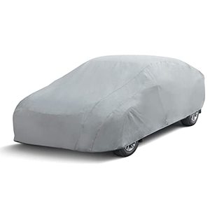 lot 9375 image: Leader Accessories Basic Guard Sedan Car Cover Breathable Indoor Use and Limited Outdoor Use Up to 200