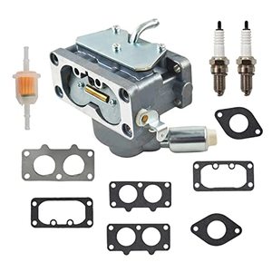 lot 9391 image: 791230 Carburetor Carb with Gasket Kit Replacement for Briggs & Stratton V-Twin 4 Cycle 20HP 21HP 23HP 24HP 25HP Vertical Engines Replace # 799230 699709 499804 MIA10632