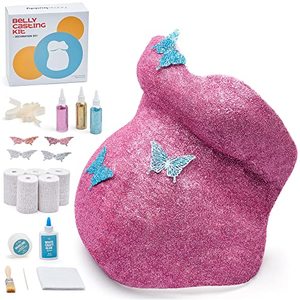 lot 9465 image: HomeBuddy Belly Cast Kit pregnancy - DIY Pregnancy Belly Casting Kit for Expecting Moms, Unique Keepsake Pregnancy Casting Belly Kit, Belly Cast Kit Gift with Decorating Kit and Beely Painting Kit