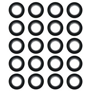 lot 9505 image: Selling Wonderful 1-916-Inch Inner Diameter Plastic Curtain Grommets 50-Pack (Black)
