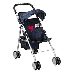 lot 9665 image: My First Doll Stroller Denim for Baby Doll