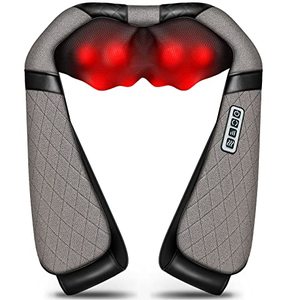 lot 9673 image: Neck Back Massager, Shiatsu Neck Shoulder Massager with Heat, Electric Neck Massager Pillow 3D Kneading for Neck, Shoulder, Lower Back, Foot, Leg Muscles Pain Relief Relax in Car Office and Home