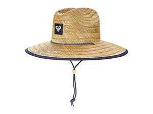 lot 9702 image: Roxy womens Tomboy Straw Sun Hat, Mood Indigo, Small-Medium US
