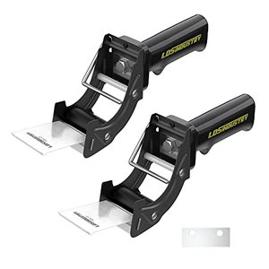 lot 9752 image: LDS Industry 2 Pcs Rapid-Replace Packing Tape Dispenser Guns with Extra Blade, 2IN(50mm) Lightweight Ergonomic Industrial Handheld Heavy Duty Tape Cutter for Carton, Packaging and Box Sealing Black