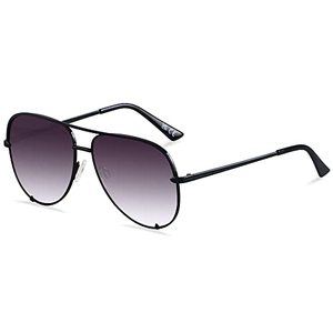 lot 9755 image: ANDWOOD Oversized Aviator Sunglasses for Women Men Big Large UV Protection Fashion Sun glasses Double Bridge Ombre Fade Gradient Shades
