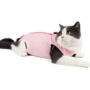 lot 9764 image: Coppthinktu Cat Recovery Suit for Abdominal Wounds or Skin Diseases, Breathable E-Collar Alternative for Cats and Dogs, After Surgery Wear Anti Licking Wounds