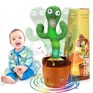 lot 9776 image: MIAODAM Dancing Cactus Talking Cactus Baby Toys 6 to 12 Months, Singing Cactus Toys for 1 Year Old boy Toddler Tummy Time Toys Dancing Cactus Mimicking Toy Baby Cactus 120 Songs