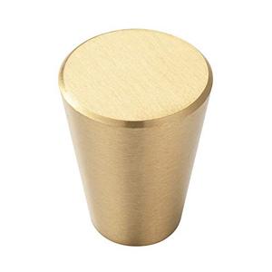 lot 24348 image: Rocoda 5 PCS Brushed Brass Decorative Cabinet Knobs Handle, 0.8 x1 Inch Pure Copper Cone Shoe Book Drawer Dresser Handle Cabinet Hardware (5)