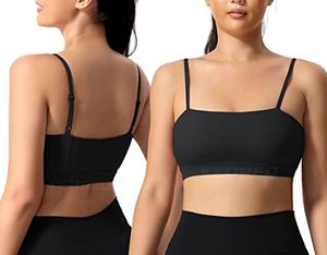 lot 24377 image: YEOREO Everyday Bras Women Bandeau Sports Bras Workout Gym Yoga Crop Tank Top