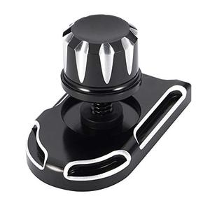 lot 24541 image: Amazicha Black Knurled Stainless Steel Screw Seat Bolt with Knob Cover Tab Compatible for Harley Davidson Touring 1996-2023