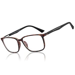 lot 24618 image: BLUEMOKY Blue Light Reading Glasses for MenSport Square Frame Readers, Anti Glare Computer Glasses