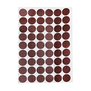 lot 24751 image: MroMax PC-173 Screw Hole Covers Stickers 0.83 Dia PVC Self Adhesive Screw Hole Stickers for Furniture Decoration Cupboard Shelf Closet Bathroom Cabinet Bracket Wooden Wood 1 Sheet