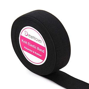 lot 24778 image: Dreamlover Elastic Band for Wig, Wig Band for Laying Edges, Lace Melting Band, Black Elastic Band for Sewing, 1 Inch x 6 Yard