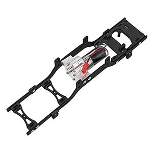 lot 25019 image: ShareGoo Metal Body Chassis Frame Car Shell Suspension Bracket with 370 Motor kit for MN Model D90 D91 MN45 MN99 MN99S 112 RC Car (Black)