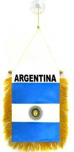 lot 25409 image: AZ FLAG Guatemala Mini Banner 6 x 4 - Argentine Pennant 15 x 10 cm - Mini Banners 4x6 inch Suction Cup Hanger