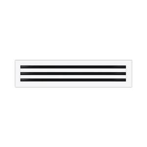 lot 25541 image: BUILDMART - 26x6 Modern AC Vent Cover - Decorative White Air Vent - Standard Linear Slot Diffuser - Register Grille for Ceiling, Walls & Floors - Texas