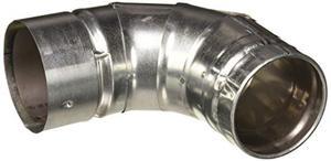lot 25569 image: SELKIRK 243231 Type L Vent Stove Pipe Elbow, Galvanized, 3