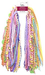 lot 25655 image: Ribbons for Crafts Wrapping Ribbon Fabric Ribbon Hair Ribbons for Girls Craft Ribbon Decorative Ribbon Fabric Trim Bow Making Supplies Bow Ribbon Trim Sewing Trim Assorted Ribbon Approx 30 Yd - Pastel