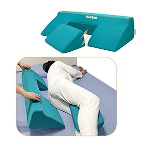 lot 25671 image: Mistuki Bedsore Turning Wedge Pillow Anti Bed Sores Post Surgical Side Sleeping Body Positioning Foam Cushion Prevent Pressure Ulcer Incline Wedge Medical Home Nursing Care for Bedridden Elderly