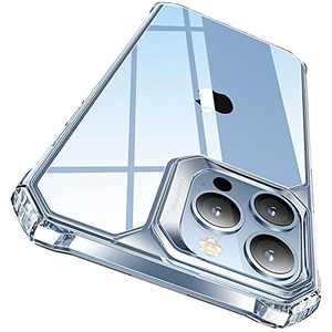 lot 25707 image: ESR for iPhone 13 Pro Max Case, Military-Grade Protection, Shockproof Air-Guard Corners, Yellowing-Resistant Acrylic Back, Phone Case for iPhone 13 Pro Max, Air Armor Case, Clear