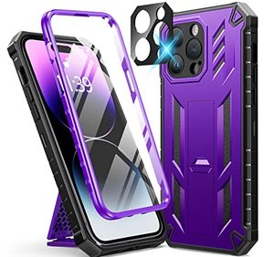 lot 25733 image: FNTCASE for iPhone 14 Pro Max Case Military Grade Rugged Cell Phone Cover with Kickstand & Holster  Shockproof TPU Protection Bumper Matte Textured Design for iPhone 14 Pro Max Cases 6.7 inch
